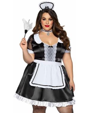 Sexy French Maid Costume for Women Plus Size - Leg Avenue
