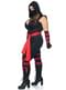 Disfraz de ninja sexy para mujer talla grande