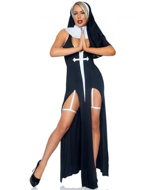 Секси костюм на монахиня за жени
