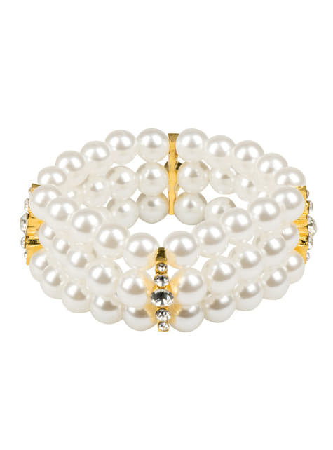 Weißes Perlen Armband für Damen