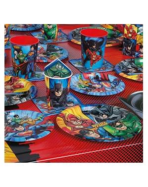 Justice League kunststof tafelkleed (1,40m 2,15m)