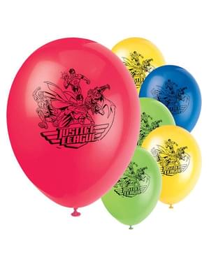 8 ballons en latex Justice League