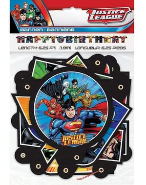 ”Happy Birthday” Justice League -Lippu (2 m)