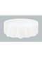 1 White Round Table Cover - Basic Colours Line