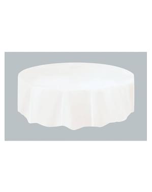 1 White Round Table Cover - Basic Colours Line