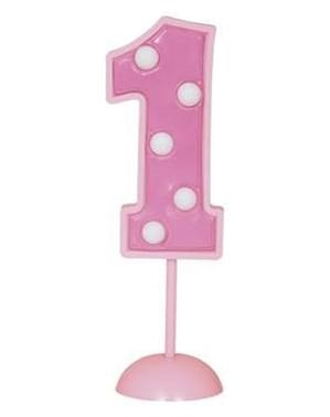 Vela decorativa rosa n° 1