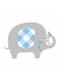 8 invitații pentru babyshower cu elefant albastru - Blue Floral Elephant