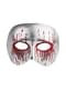 Adult's Bloody Silver Half Mask
