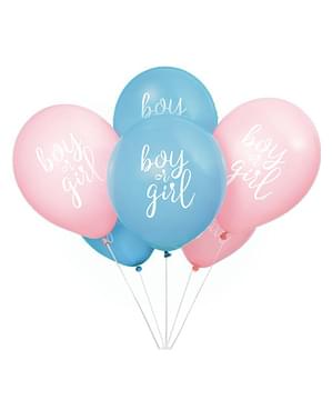 8 latexových balónků (32 cm) - Boy or Girl