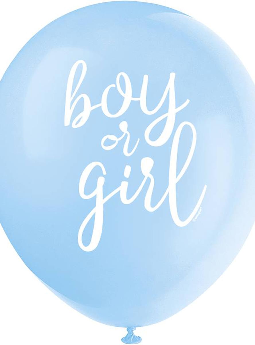 8 Latexballoner (32 cm) - Boy or Girl