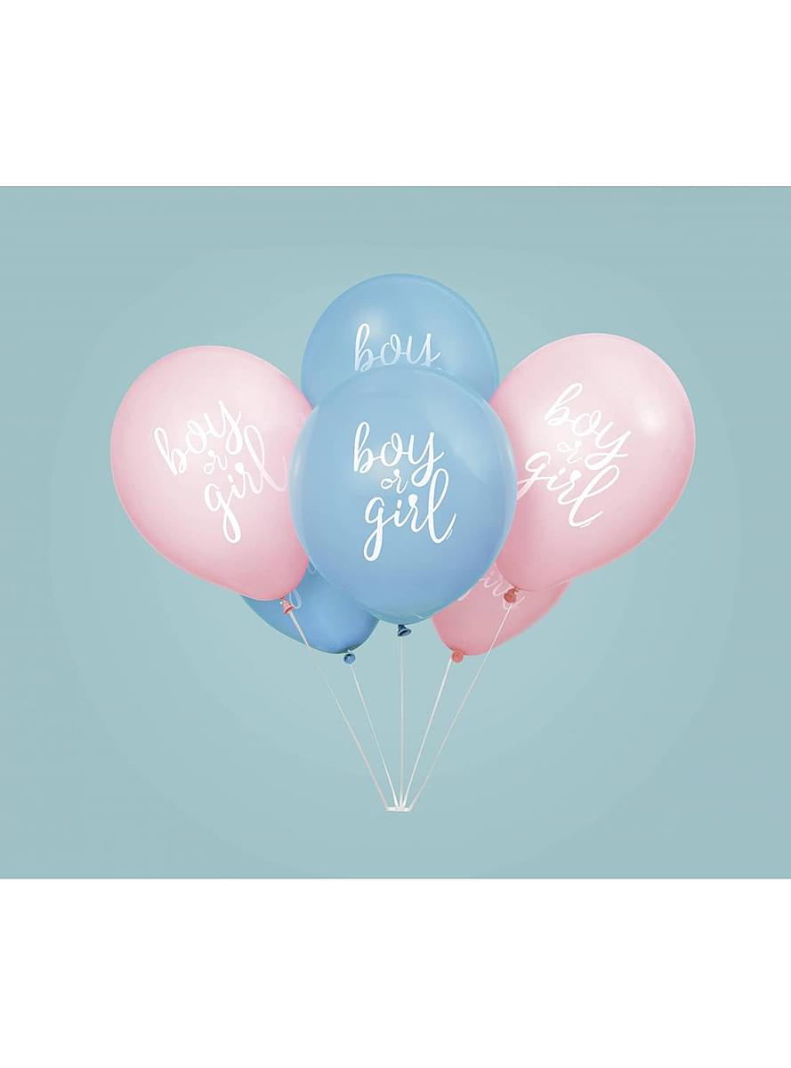 8 Latex Ballonnen (32 cm) - Boy or Girl