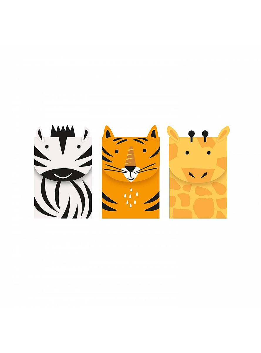 3 gyvūnų saldainių maišai - Gyvūnų safari