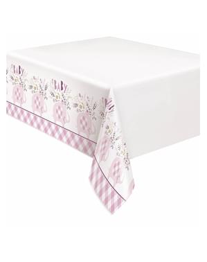 Pink Elephant Baby Shower Tablecloth - Pink Floral Elephant