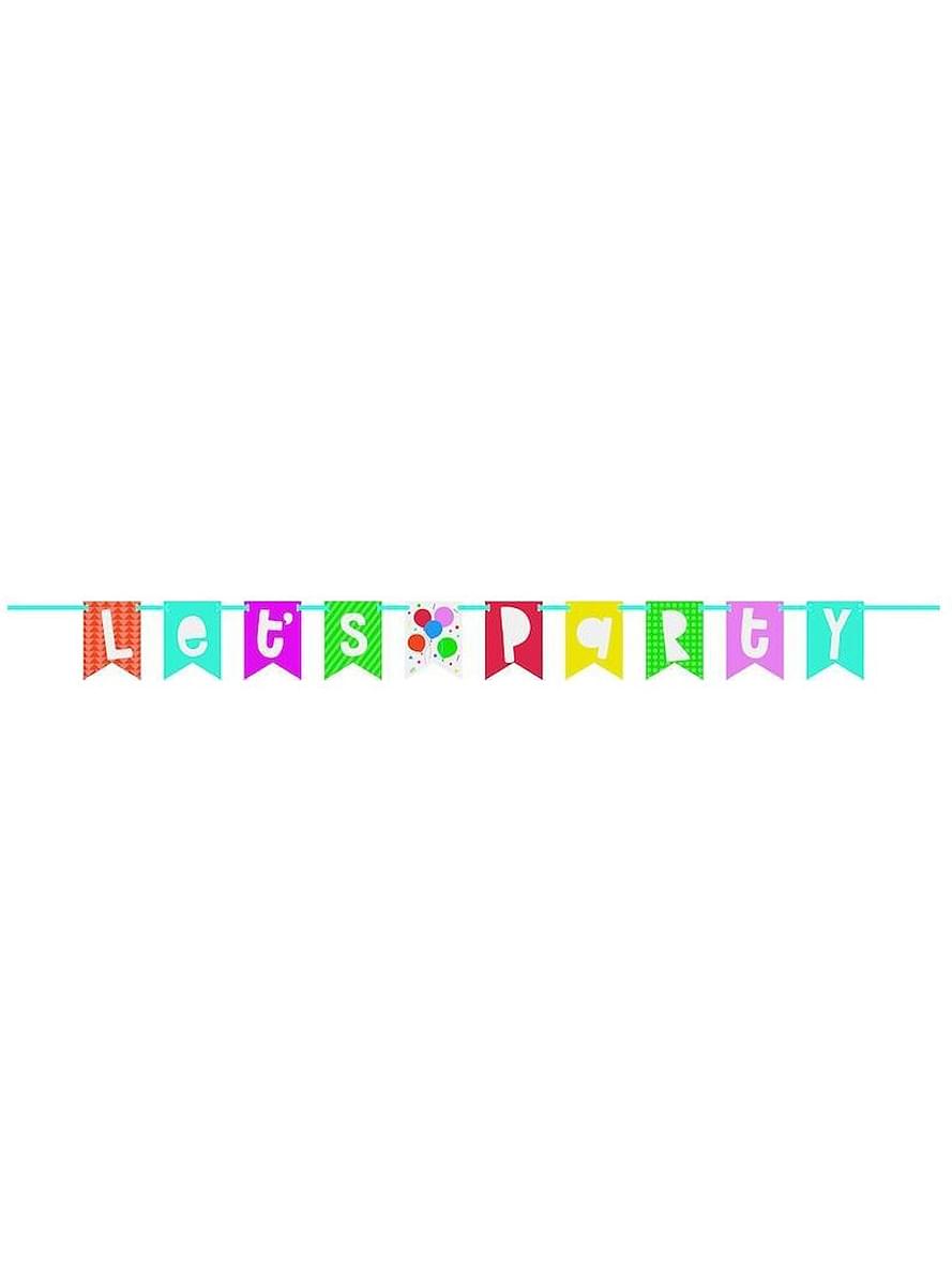 Grinalda balões multicolor - Colorful Balloons Pennant