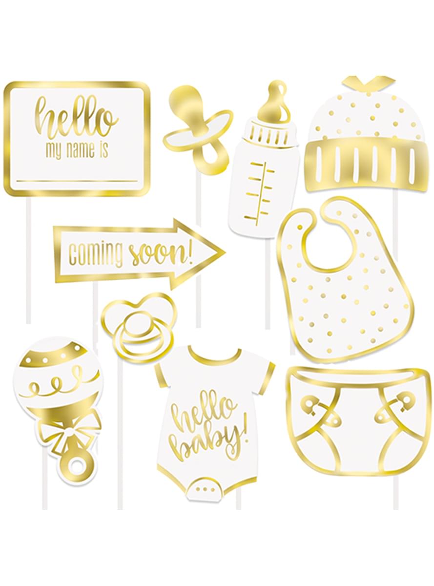 10 Accessoires für Baby Shower Photocall