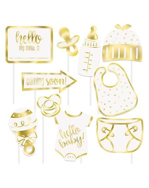 10 accessoires photobooth Baby Shower