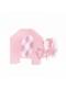 Rosa elefant baby shower bordpynt - Pink Floral Elephant