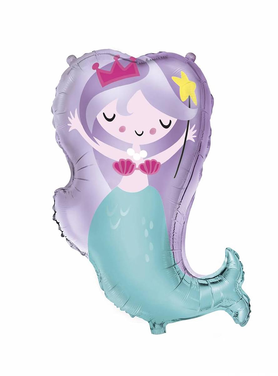 Mermaid Foil Balloon (74 cm) - Mermaid Under The Sea