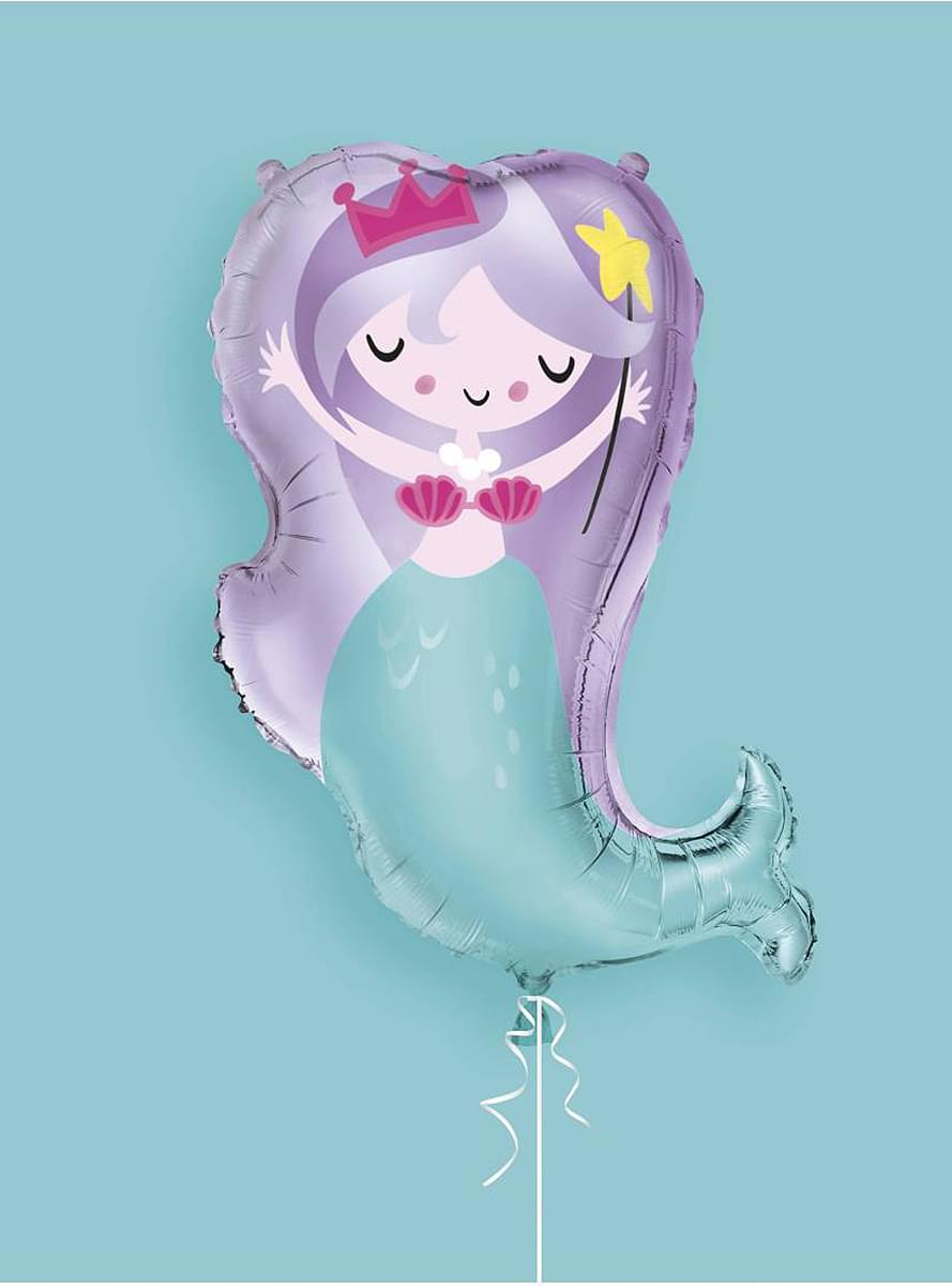 Globo de foil (74 cm) sirena - Sirena bajo del mar