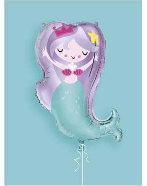 Ballon aluminium (74 cm) sirène - Sirène sous l’Océan