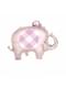 Фольгированный шар (74 см) розовый слон для Baby Shower - Розовый цветочный слон