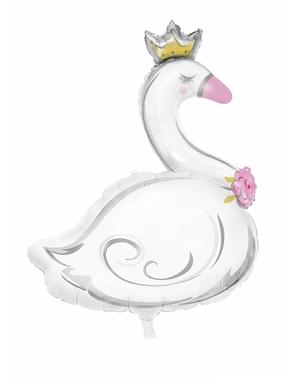 Fóliás léggömb (107 cm) hattyú - Swan Birthday