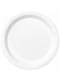 8 petites assiettes blanches (18 cm) - Gamme couleur unie