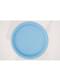 8 platos pequeños azul cielo (18 cm) - Línea Colores Básicos