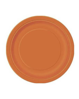8 Oranje Borden (23 cm) - Basic Colours Line