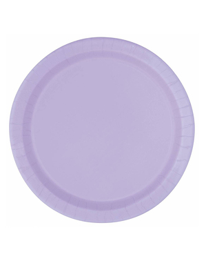 8 platos lila (23 cm) - Línea Colores Básicos
