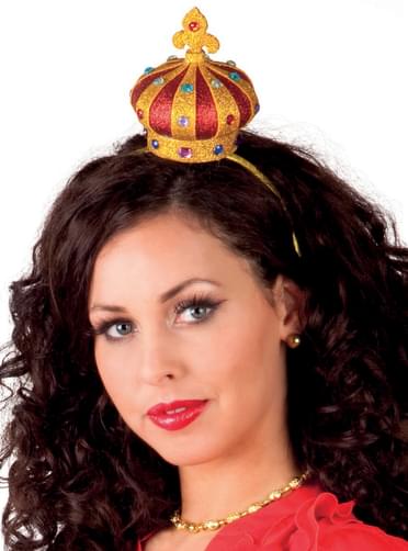 Coroa de rainha de copas para mulher