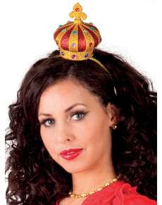 Coroa de rainha de copas para mulher