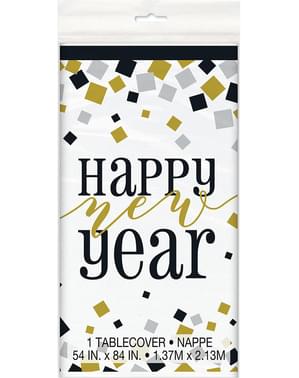 New Year Plastic Table Cover 54 x 84cm