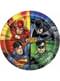 8 piatti rotondi Justice League di 23 cm
