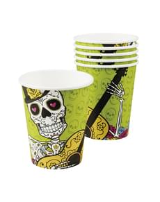 Set of 6 Mexican Death Cups