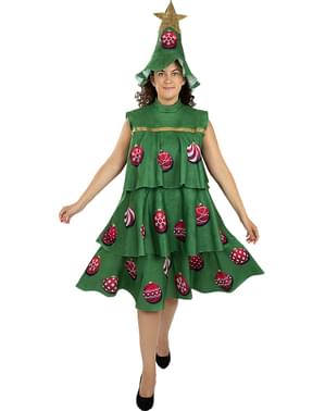 Weihnachtsbaum Kostüm für Damen