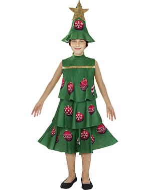 Disfraz de árbol de navidad para niña