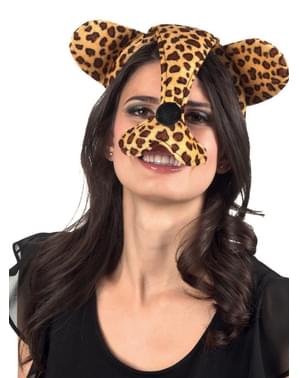 Oreilles et nez guépard femme