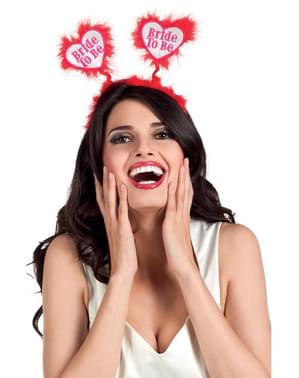 Diademă pentru petrecerea burlăcițelor roșie pentru femeie