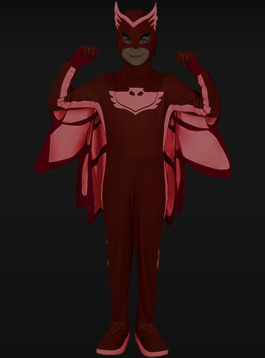 Bandai PJ Asks Buhíta - áscara Infantil, Color Rojo