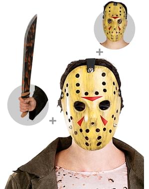 Kit machete y máscara de Jason Viernes 13