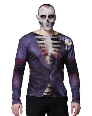 Miesten tyylikäs luuranko t-paita