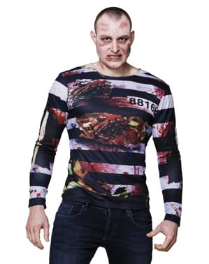 T-shirt prisonnier zombie adulte