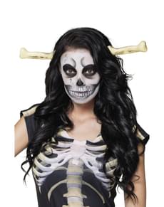 Diadema de osso atravessado para adulto