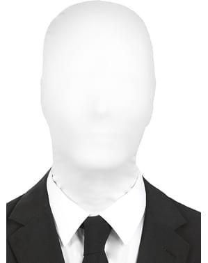 White Slenderman Mask för vuxen