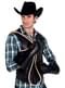 Guantes de vaquero negros para adulto