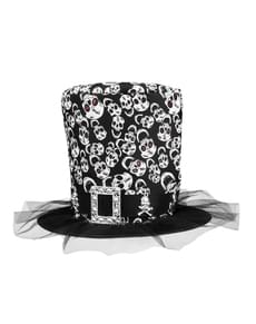 Maxi chapéu com caveiras para adulto