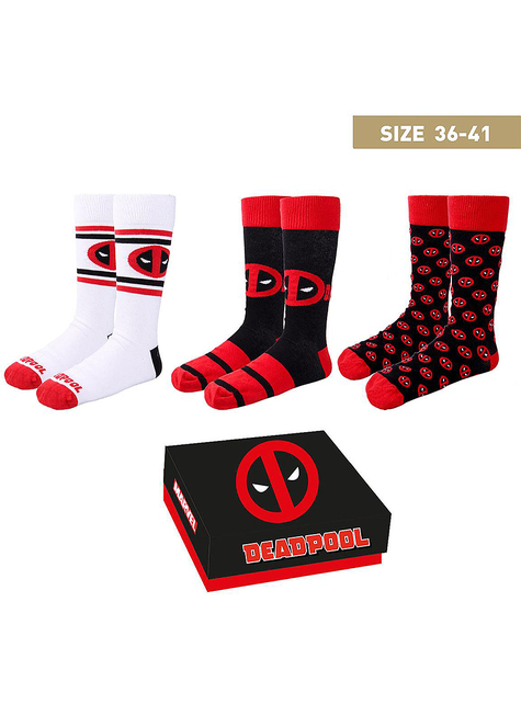 3 paires de chaussettes Deadpool