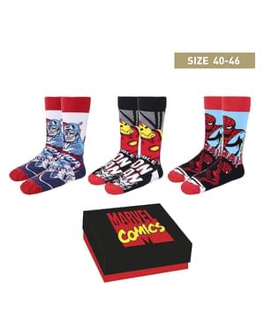 3 paires de chaussettes Marvel