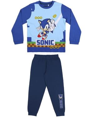 Roupa Infantil Fantasia Aniversário Sonic Curto Pijama